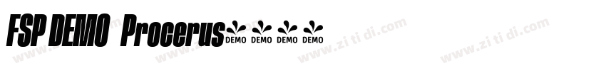 FSP DEMO   Procerus字体转换